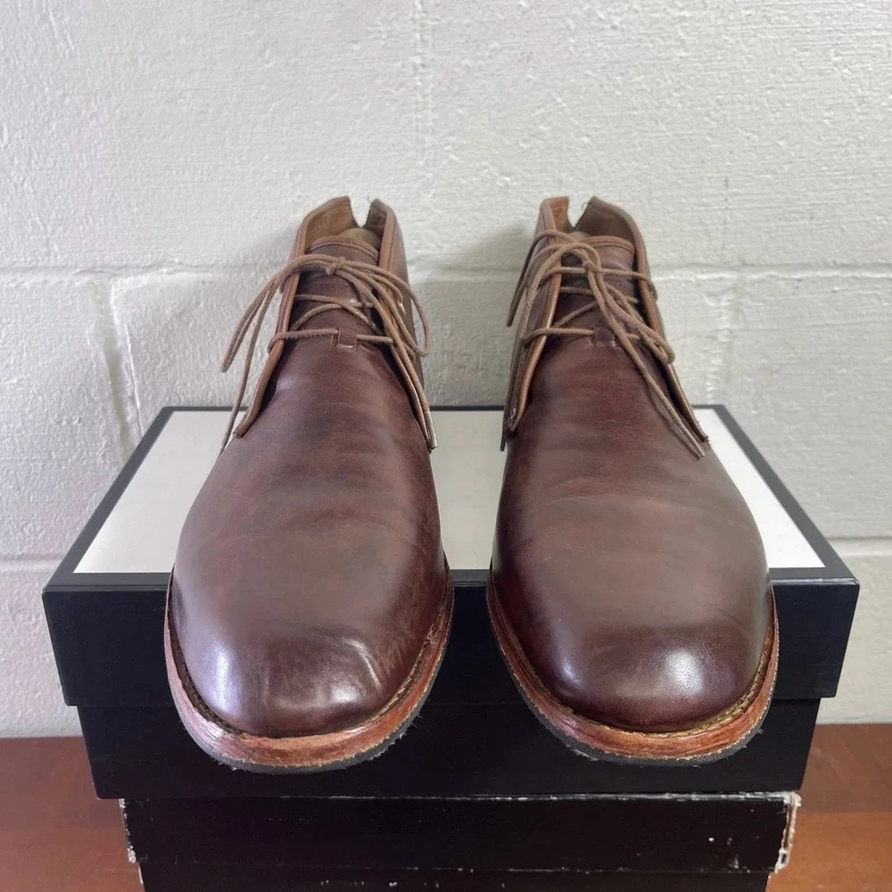 Timberland Boot Co. Wodehouse 75509 Brown Leather Chukka Ankle Boots Men's 13 M